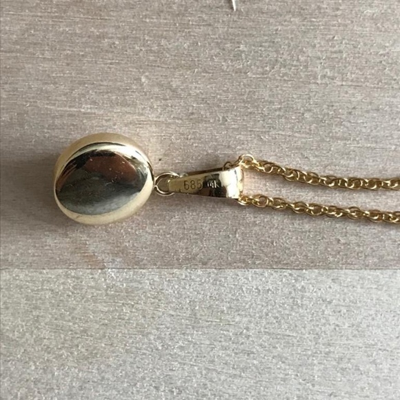 14k FW Cultured Pearl Round Women Necklace - Picture 4 of 5